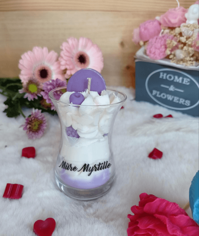 Bougie gourmande mûre myrtilles 